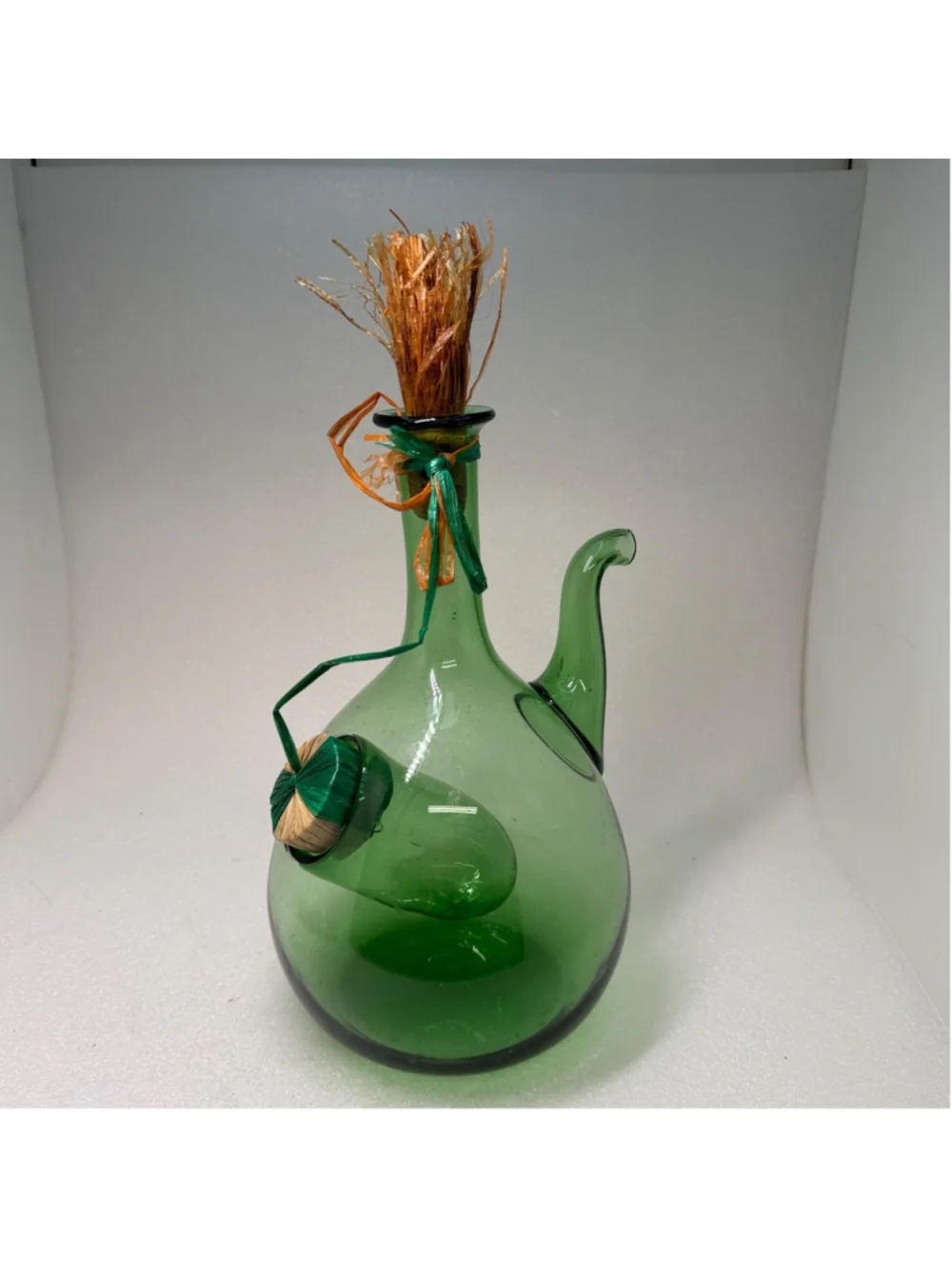 Vintage Mid Century Italian Hand Blown Decanter